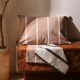 Handcrafted Double-Sided Striped Pillow with Filler