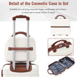 20 in hard side 2 piece lightweight suitcase set with spinner wheels