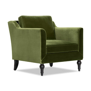 Josephine 33" Upholstered Accent Chair, Olive