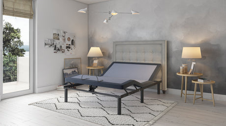 Os3 adjustable bed base with three vibration modes and head and foot position adjustments