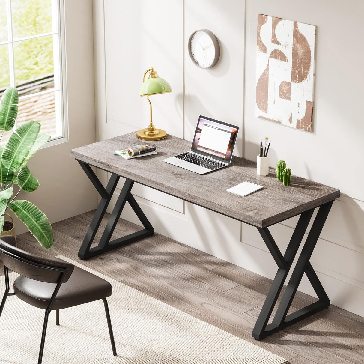 Writing Desk With Z-Shaped Legs