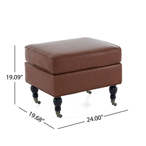 Ottoman Square Design - Brown