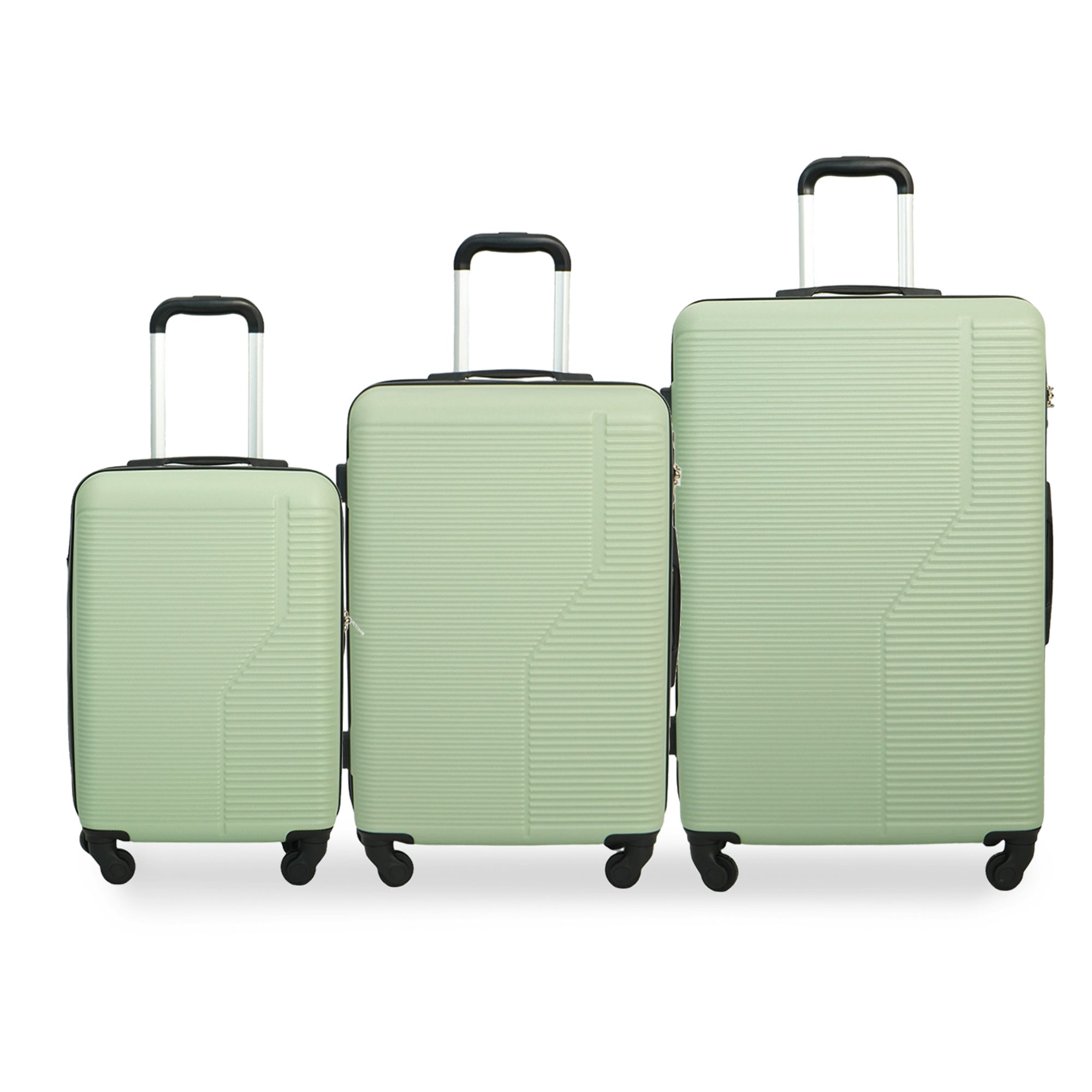 7-Piece ABS Lightweight & Durable Luggage Set in Green – Tuesday