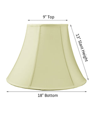 18"W x 14"H  Egg Shell Shantung Bell Lampshade
