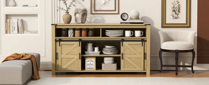 U_STYLE 59.3'' Sideboard with Sliding Barn Door