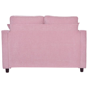 Modern Chaise Lounge Upholstered Sofa Couch With Tufted Seat And Detachable Pillows For Living Room