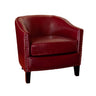 Enigmatica Upholstered Club Chair with Nailhead Trim