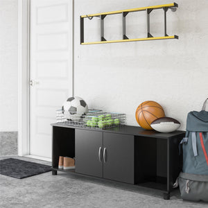 Lory Shoe Storage Bench - Black