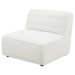 Sunny Upholstered Armless Chair Natural