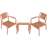 3 Piece Indoor/Outdoor Leisure Table And Chair Set