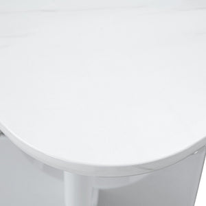 Modern Dining Table With Sleek Hollow-Out Frame And Accents