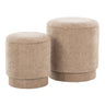Marla - Upholste Contemporary Ottoman Set