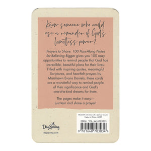 Prayers to Share: 100 Pass Along Notes to Believing Bigger