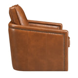 Leather Modern Swivel Accent Chair