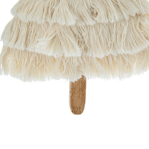 Fringes Embellished Tree Shape Ornament Set of 6