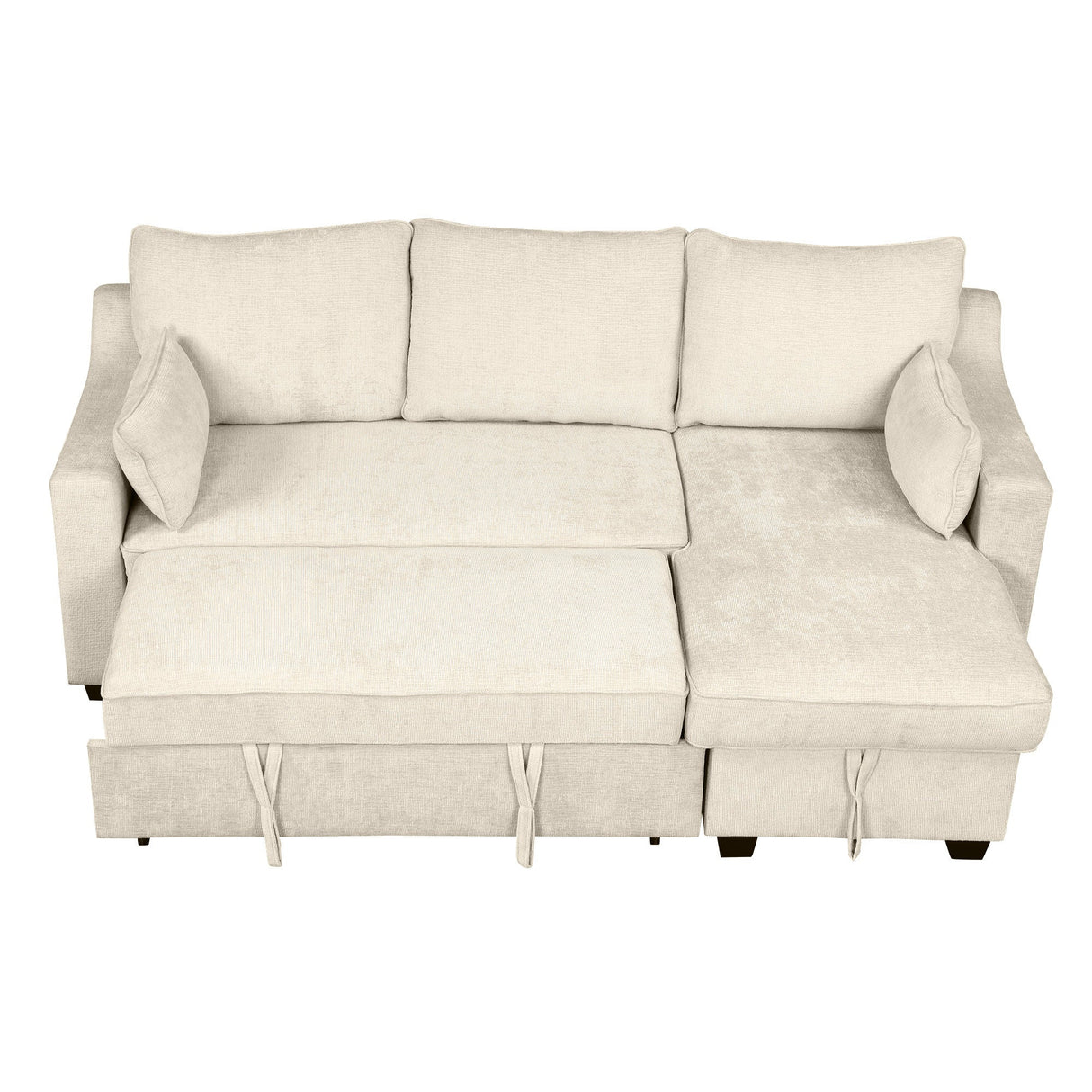 The Lionel Multifunctional Chenille Convertible Sofa Bed - USB and Storage