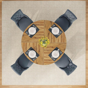 Round Dining Cross Base Kitchen Table