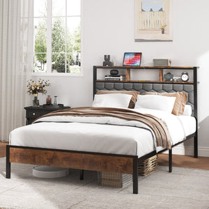 Full Size Wooden Platform Bed Frame