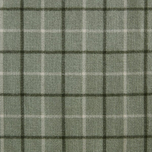 Plaid Rod Pocket and Back Tab Curtain Panel with Fleece Lining Green 50x84