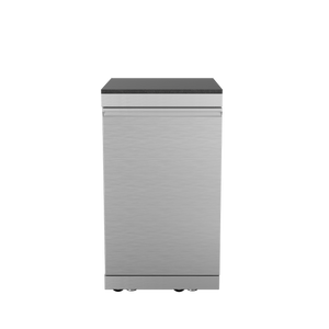Storage Cabinet Stainless Steel Outdoor Kitchen Islands Right Open