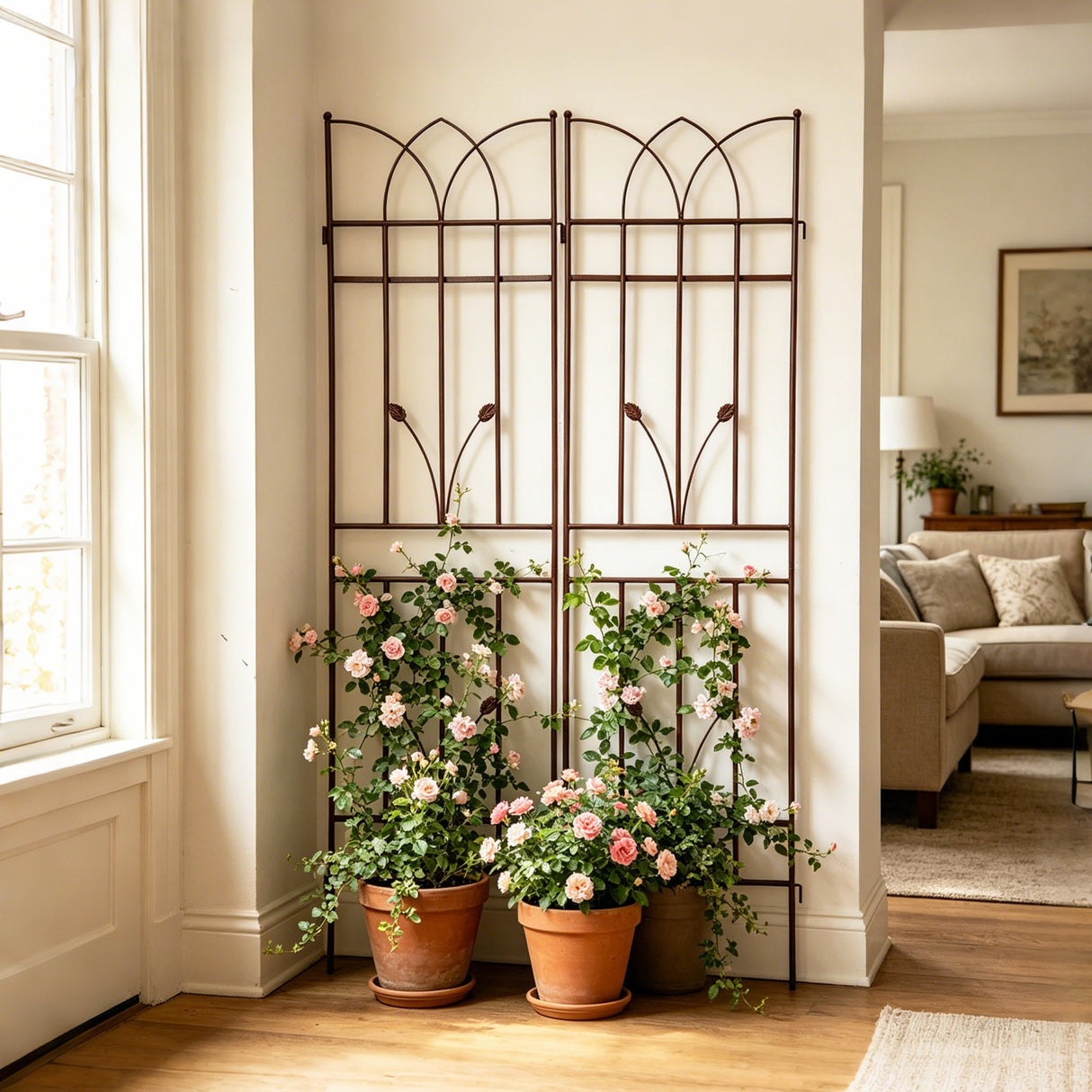 2 Pack Metal Garden Trellis