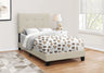 Transitional Upholstered Bed Frame