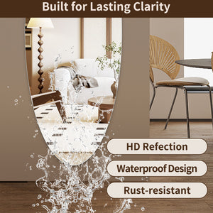 Modern Oval Full Length Wall Mirror