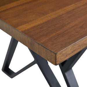 5 Pieces Modern Faux Leather And Metal Dining Set
