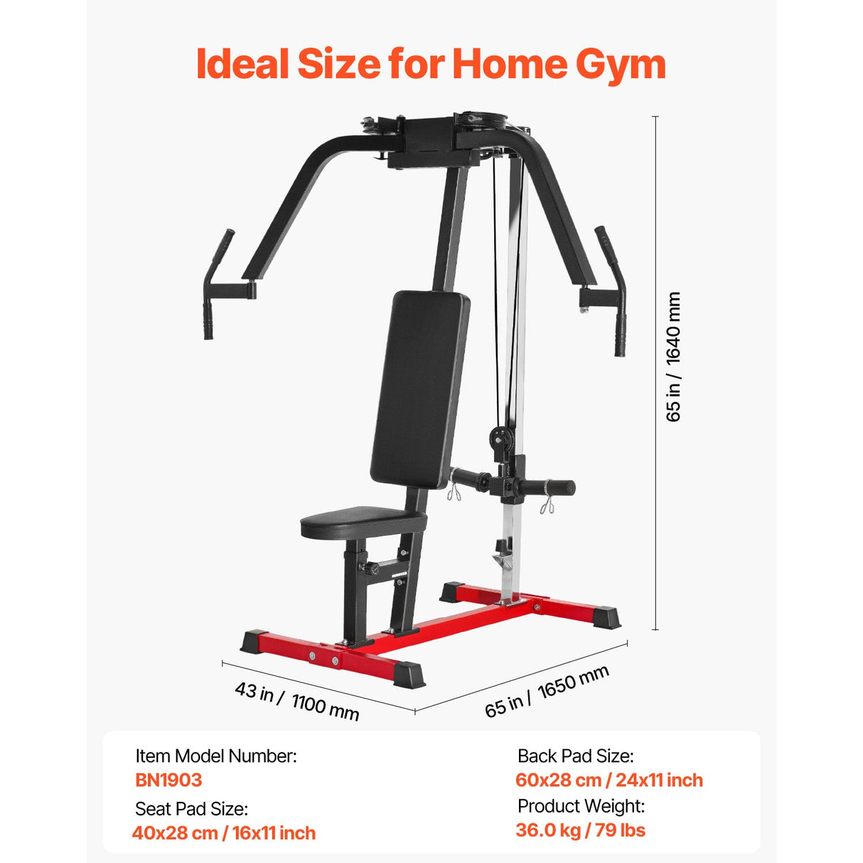 Chest Fly Machine Adjustable Fly and Reverse Delt Machine