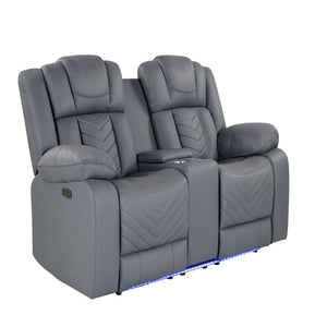 Raize - Power Living Room Set With Storage Console And Cup Holders