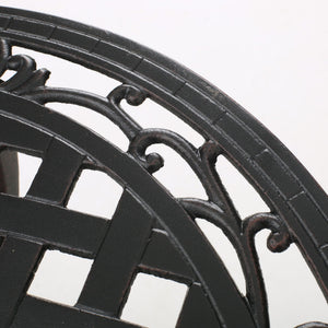 Bono Metal Bistro Set - Black