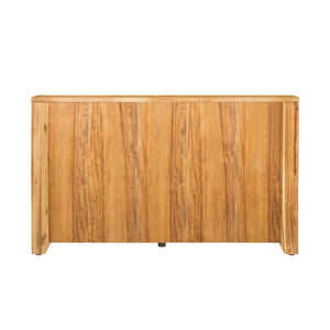 6 Drawer Dresser - Natural Wood / Brown