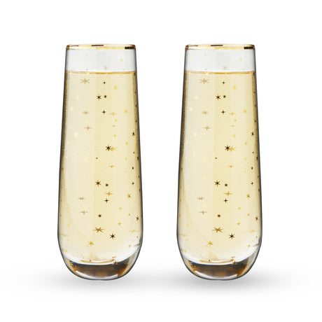 Starlight-stemless-champagne-flute-set-twine®-Champagne-Glasses