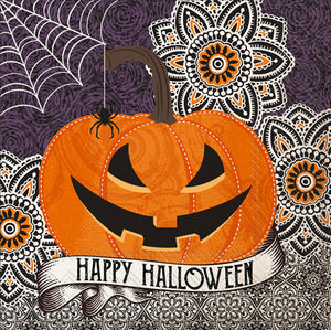 Happy Halloween Pumpkin - Cocktail Napkin