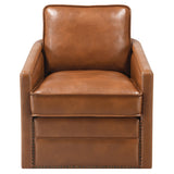 Leather Modern Swivel Accent Chair