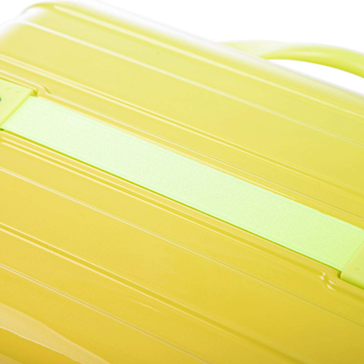 2-Piece Polycarbonate Spinner Wheel Luggage Set with Lock - Green & Yellow