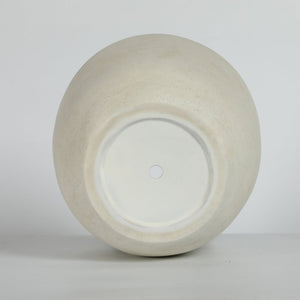 Round Concrete Planter Set of 2, Large Handmade Rustic Planter Pots