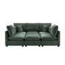Modern U-Shaped Sectional Sofa with Storage Ottoman & USB Ports - Multiple Colors