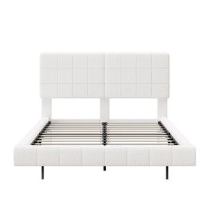 Floating Bed With Light, Soft Touch Surface