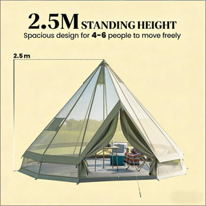 Outdoor Waterproof Teepee Camping Tent