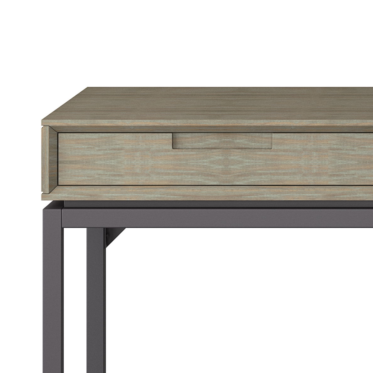 Mid Century Wide Writing Desk with Three Drawers - Multiple Colors