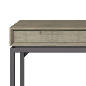 Mid Century Wide Writing Desk with Three Drawers - Multiple Colors