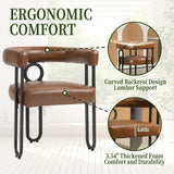 House hold contemporary designed upholstered accent/dining chair/barrel side chairs set of 2