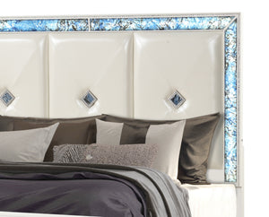 Laguna Modern Style 5 Pc Queen Upholstered Bedroom Set