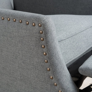 Westeros Wing Back Fabric Upholstered Recliner