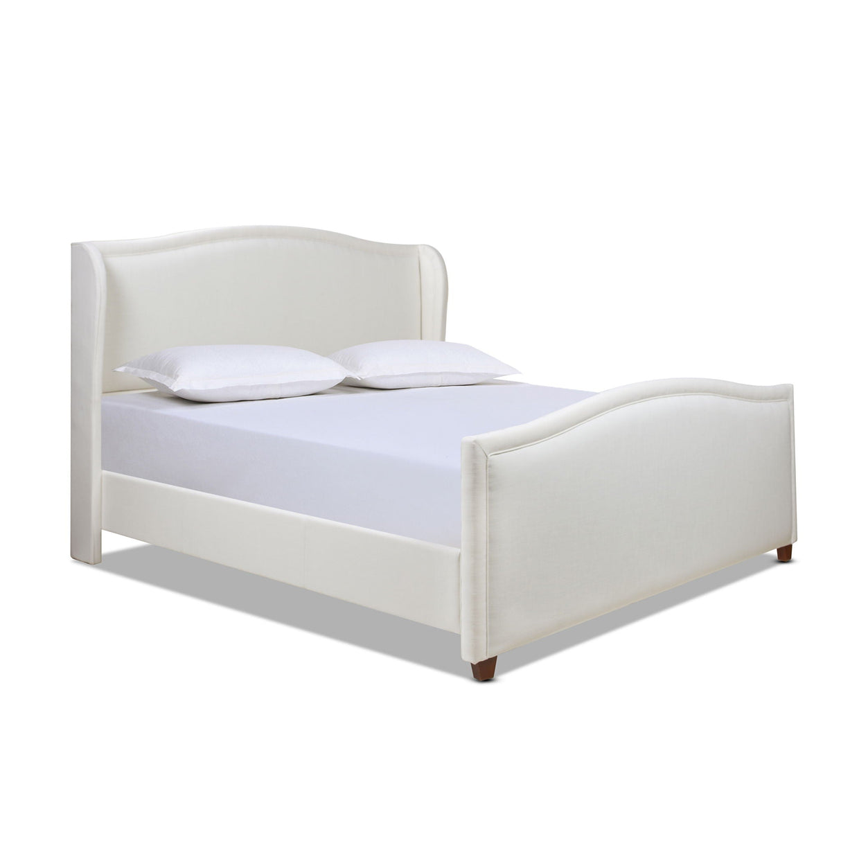Carmen Upholstered Wingback Panel Bed Frame