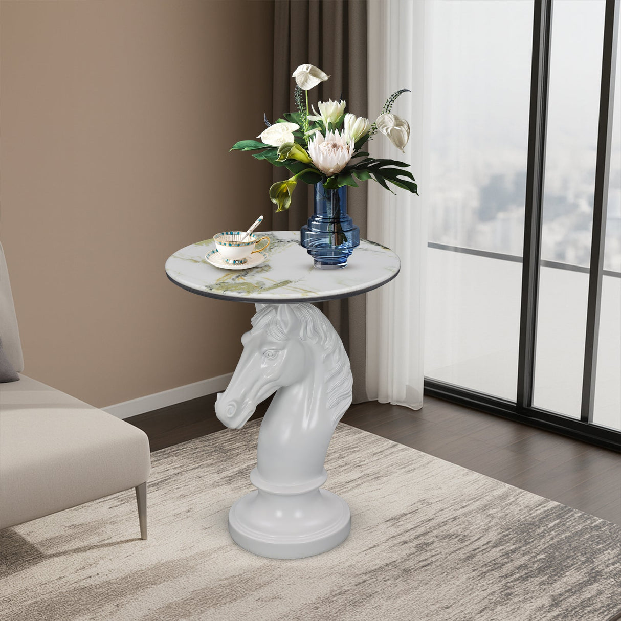 Horse Head Accent Table