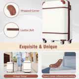20 in hard side 2 piece lightweight suitcase set with spinner wheels