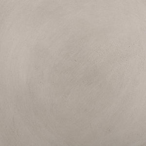 Outdoor Lightweight Concrete Side Table, Light Gray