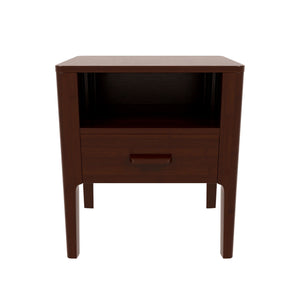 Modern Nightstand With Drawer And Open Shelf